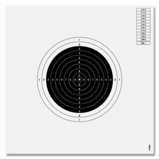 Armbrust Scheibe international 30m 10 Stück