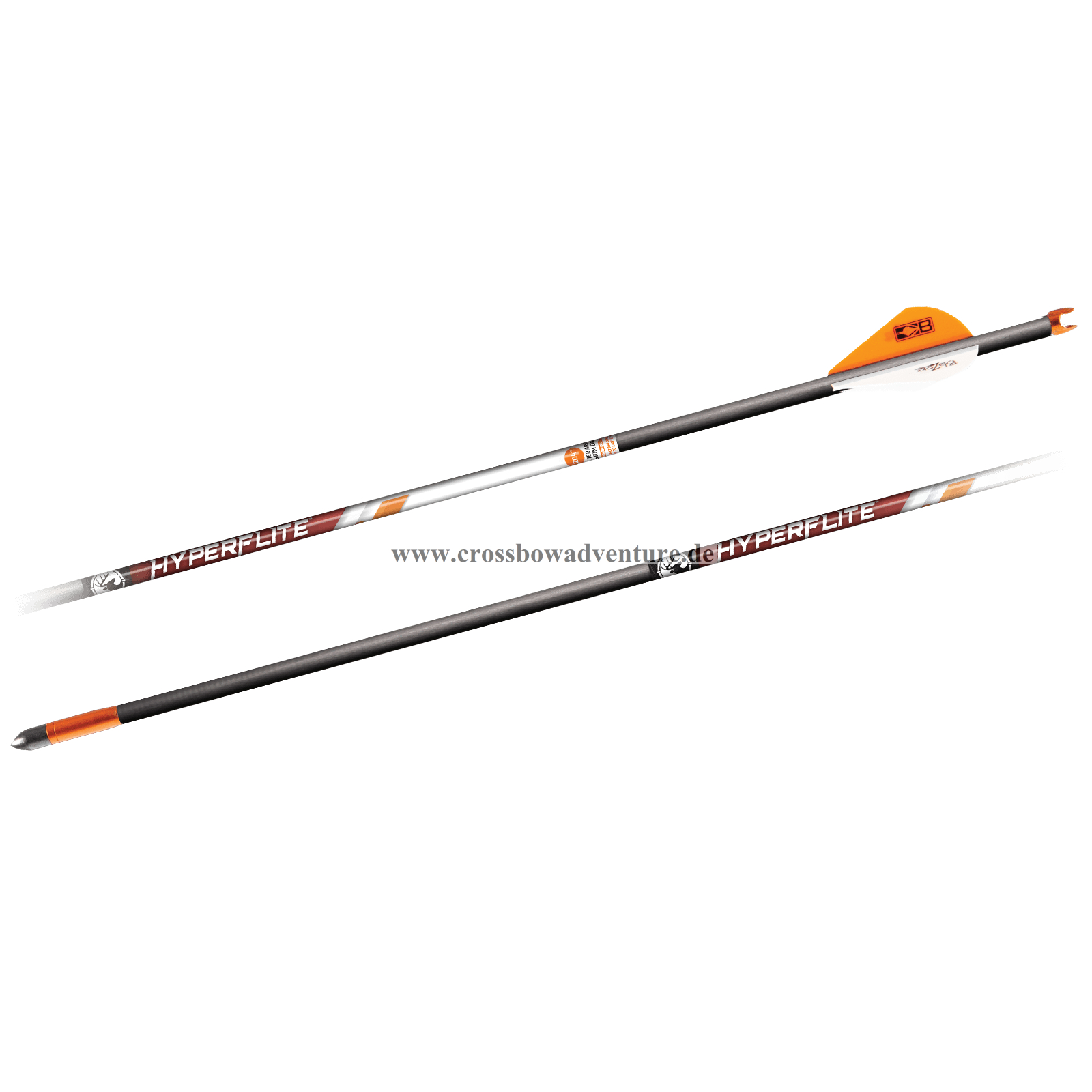 Flèches BARNETT Hyperflite 22" Rouge Avec Ailettes - Pour Arbalètes - Lot Neuf (BAR20043)