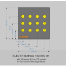 Eleven Target Polyfoam 100x100 + 12x Inserts