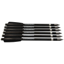 6 Stück 6,2 Steambow schwere Carbon Bodkin Bolzen