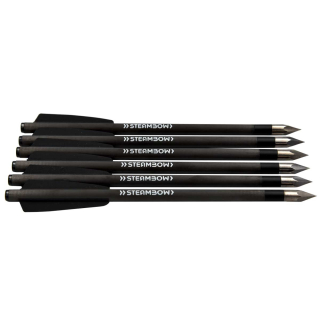 6 Stück 6,2 Steambow leichte Carbon Bodkin Bolzen
