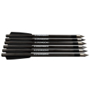 6 Stück 6,2 Steambow leichte Carbon Bodkin Bolzen